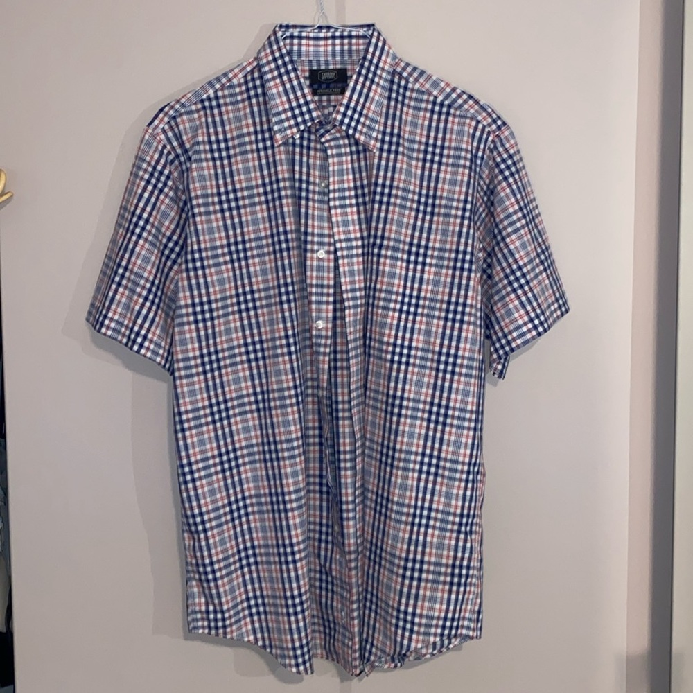 Mens plaid button down shirt